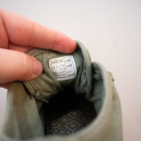 Sanuk Women’s Vee Canvas Shoe Green/Khaki Size 7 - Picture 6 of 7